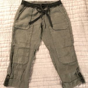 Anthropologie Hei Hei Linen Capris